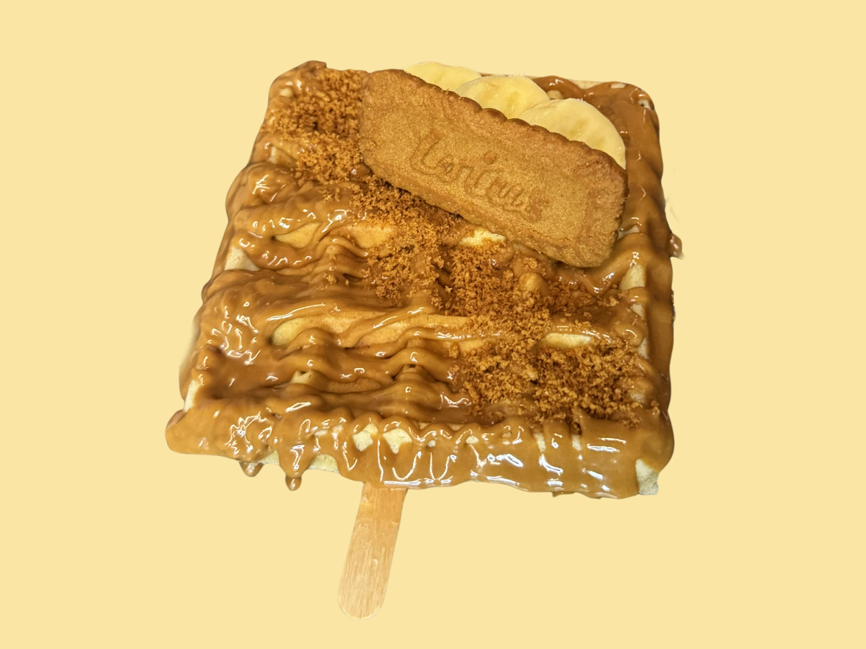 Гофрета Lotus Biscoff creamy, банан, натрошена бисквитка